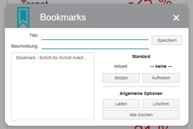 Bookmark Lumira Demo