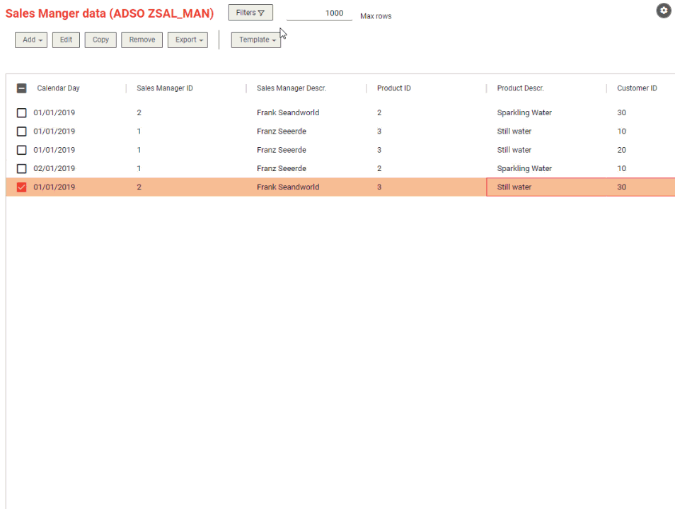 Filter for a specific dataset