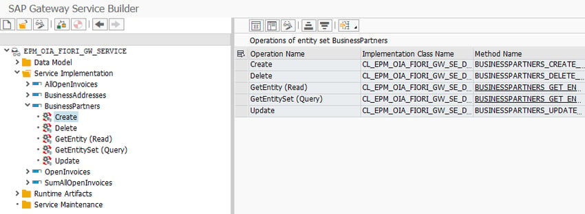 sap gateway service builder