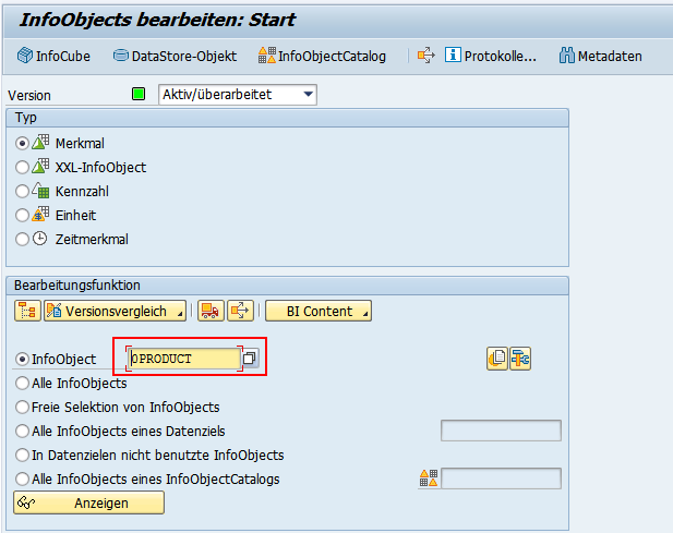 Stammdatenpflege in SAP BW und Alternativen