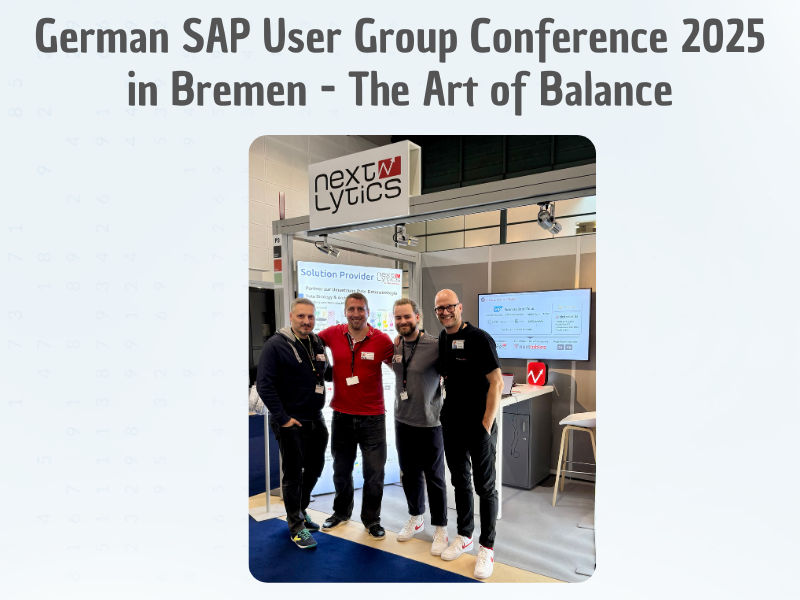 German SAP User Group Conference 2025 in Bremen - The Art of Balance