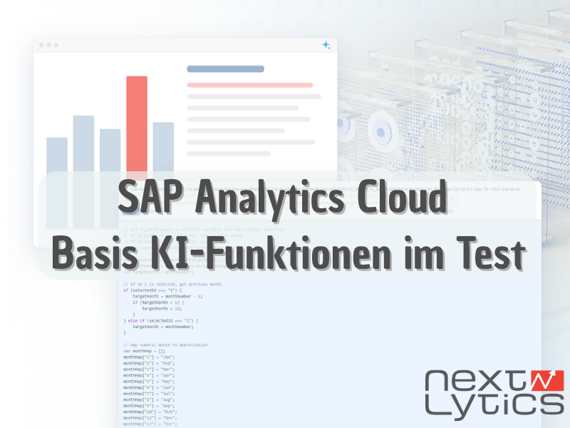 SAP Analytics Cloud Basis KI-Funktionen im Test