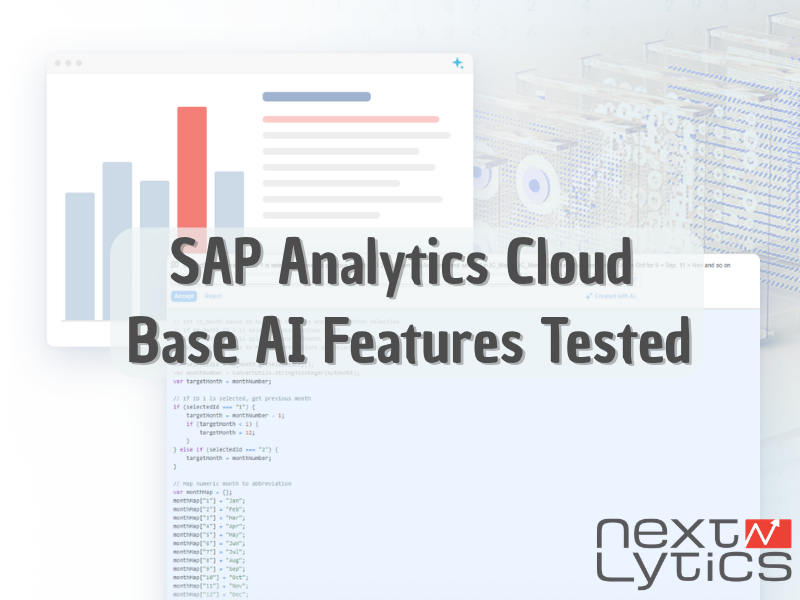 SAP Analytics Cloud Base AI Features Tested