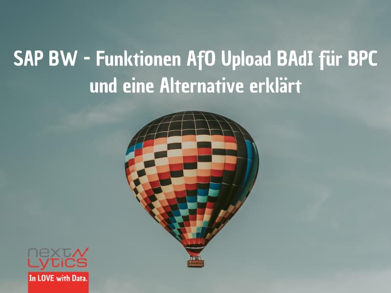 SAP BW - Funktionen AfO Upload BAdI für BPC erklärt