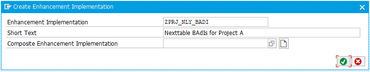 How to implement a BAdI for NexTables 4