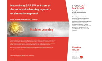 New whitepaper: How to bring machine learning and SAP BW together