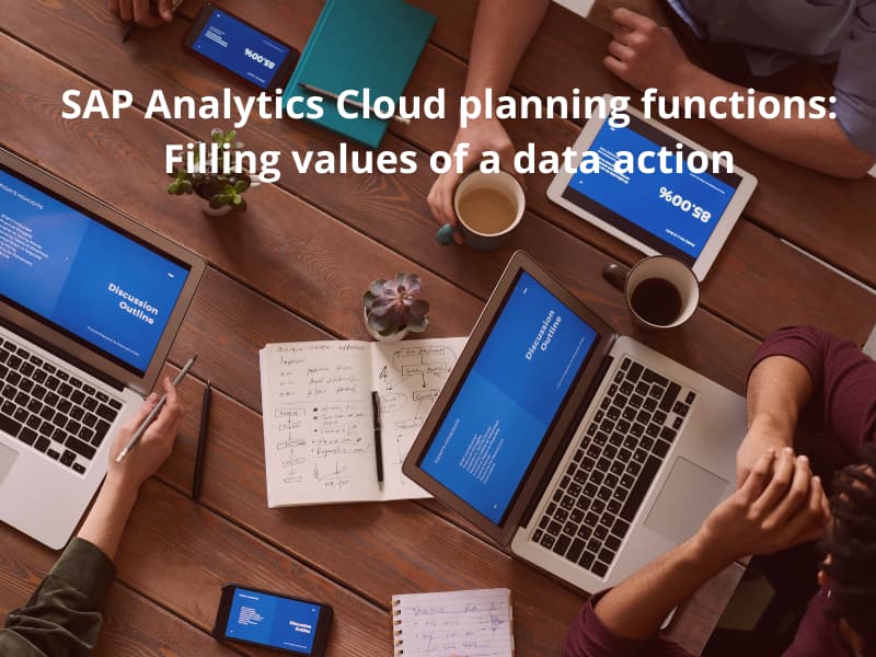 SAP Analytics Cloud planning functions: Filling values of a data action